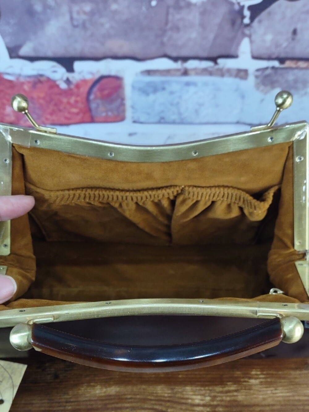 Patricia Nash "Kelmscott" Burgundy Embroidered Velvet Frame Bag - Picture 7 of 11